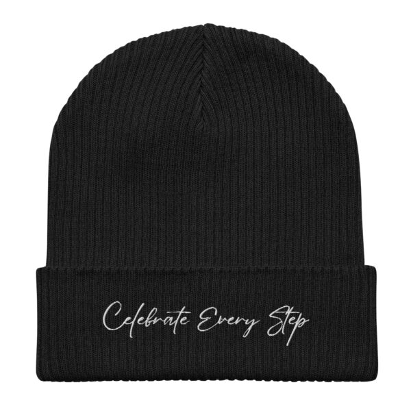 Celebrate Every Step Organic Cotton Inspirational Beanie - Image 2