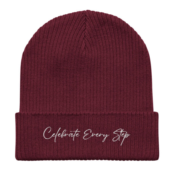 Celebrate Every Step Organic Cotton Inspirational Beanie - Image 3