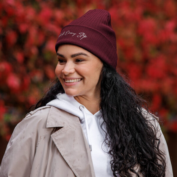 Celebrate Every Step Organic Cotton Inspirational Beanie - Image 6