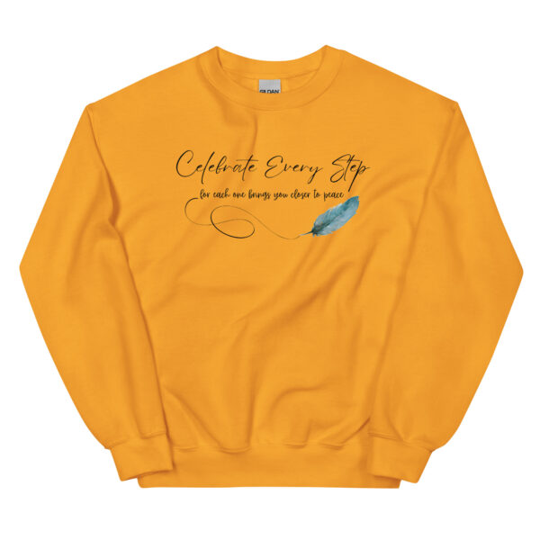 Celebrate Every Step" Inspirational Classic Fit Sweatshirt - Image 4